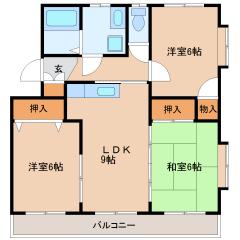 サンライズ永楽201間取り