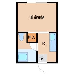 コウトクマンション5号室間取り画像