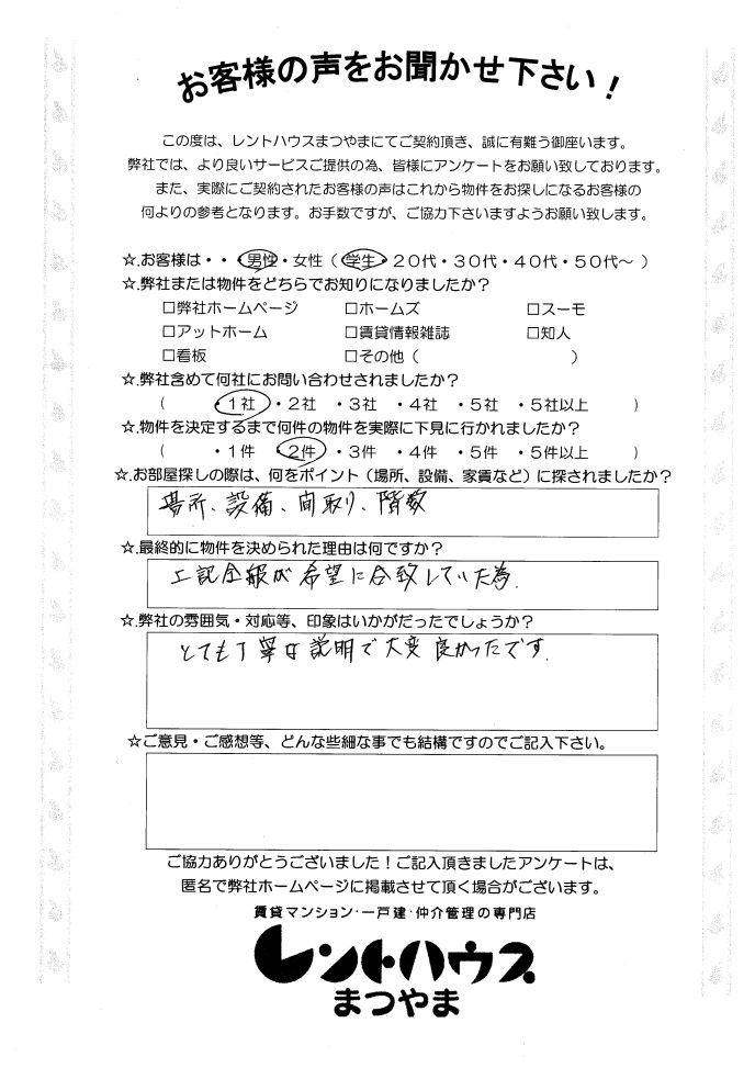 フローレスタ道後 合田様