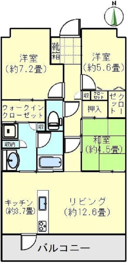 間取図 m160