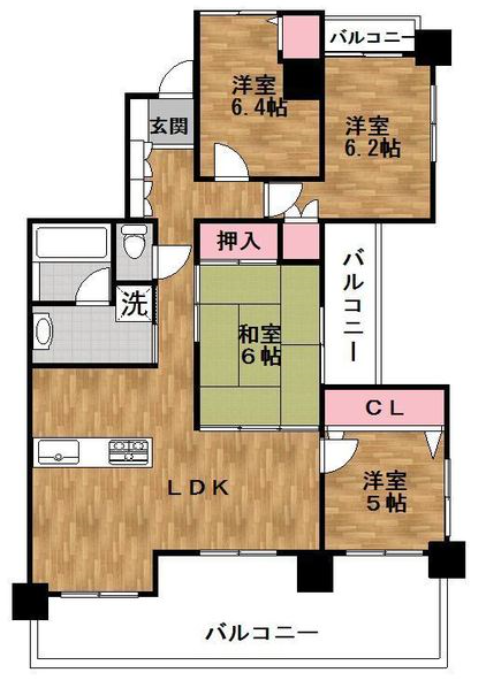 m58間取図