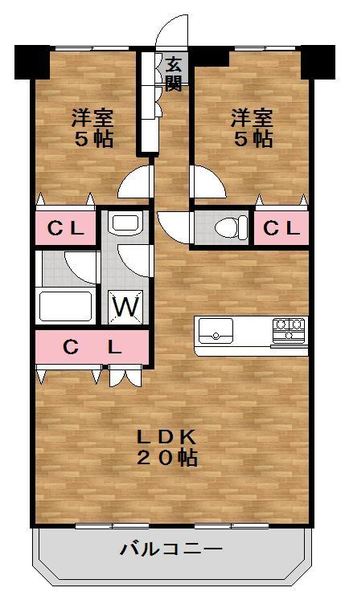 間取図m86-303号室