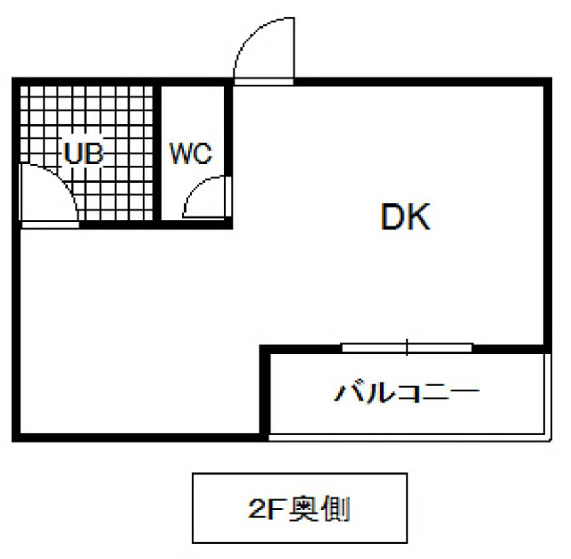 間取図 2F奥側
