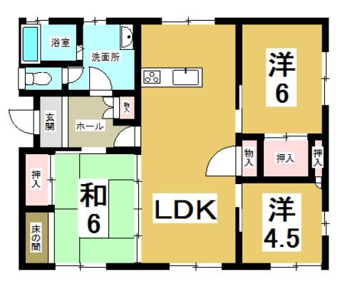 間取図 k18141