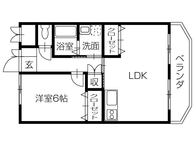 Ksガーデン住吉2 1LDK