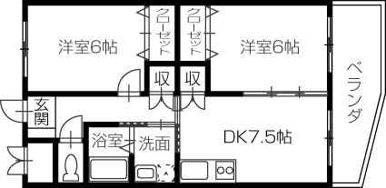K'sガーデン住吉2 2DK