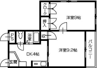 間取り2DK