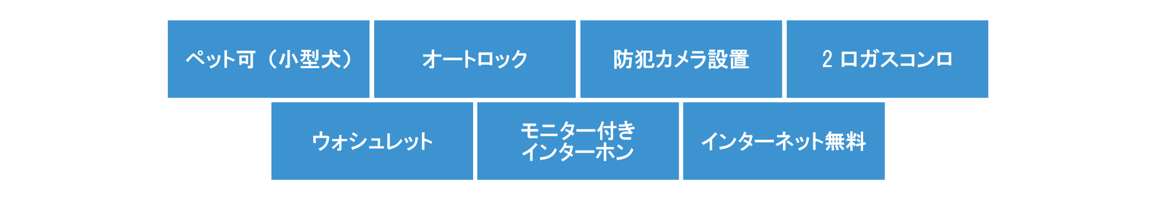 充実設備ラインナップ②