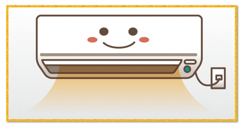 エアコンの試運転について(暖房)_イラスト