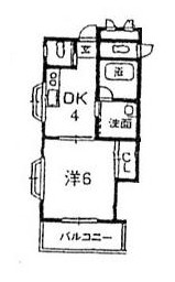 メゾンドⅡ202間取り図
