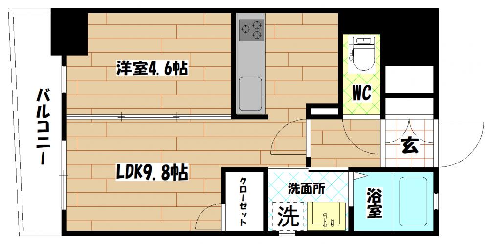 Erde三萩野 3号室