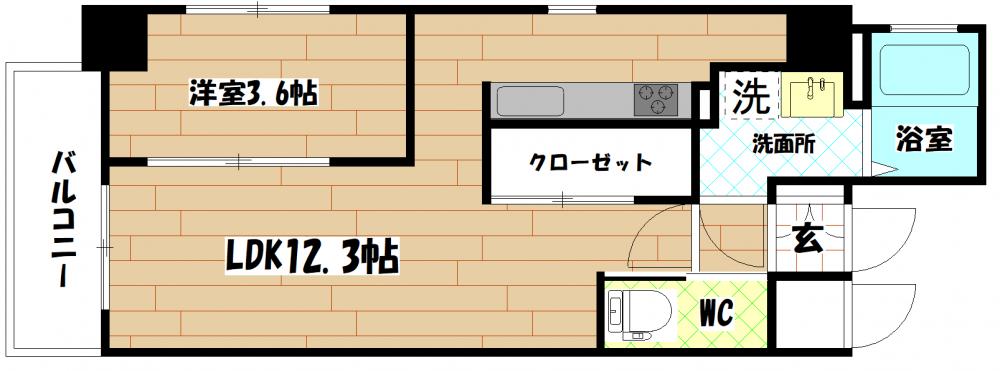 Erde三萩野 7号室