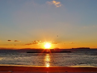 会社の夕焼け2