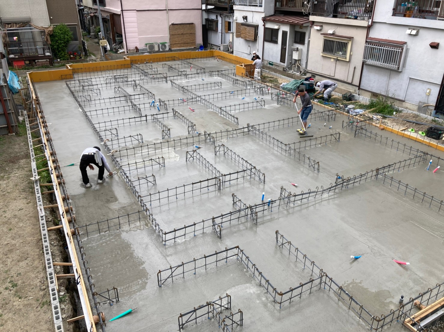 豊中2 配筋・土間コン打設-12