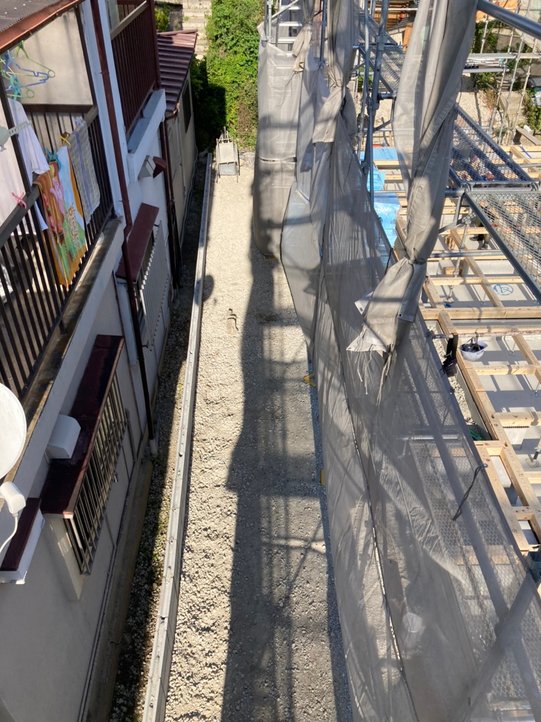 豊中2 土台敷き・足場-6