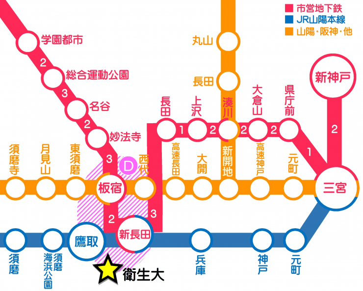 路線図-衛生