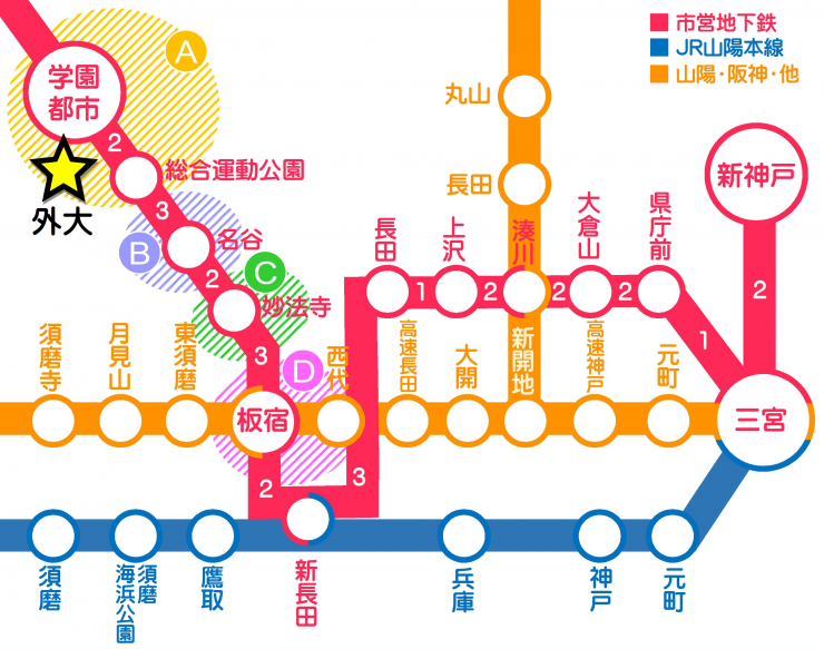 路線図-外大