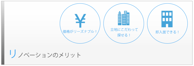 リノベーションのメリット