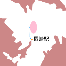 長崎駅より北エリア