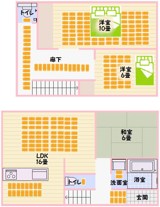 床暖房 配置例