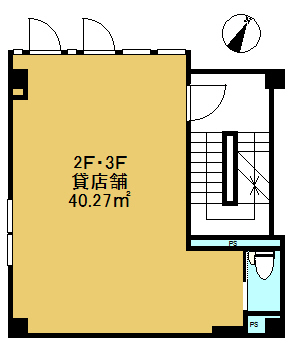 高宮テナント 2・3F間取り