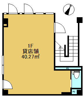 高宮テナント 1F間取り