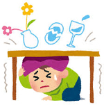 テーブルの下(小)