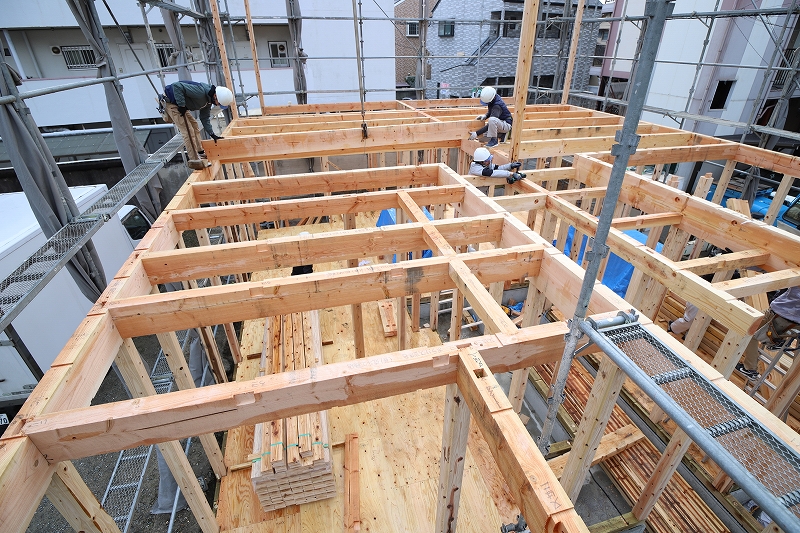 吉塚8 上棟・土台-12