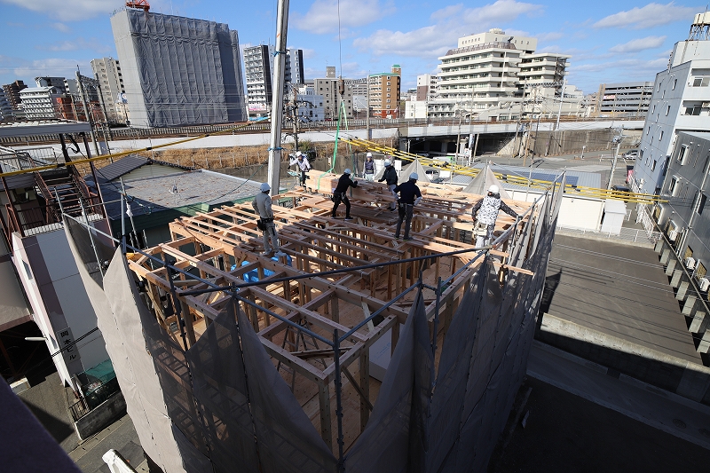 吉塚8 上棟・土台-19