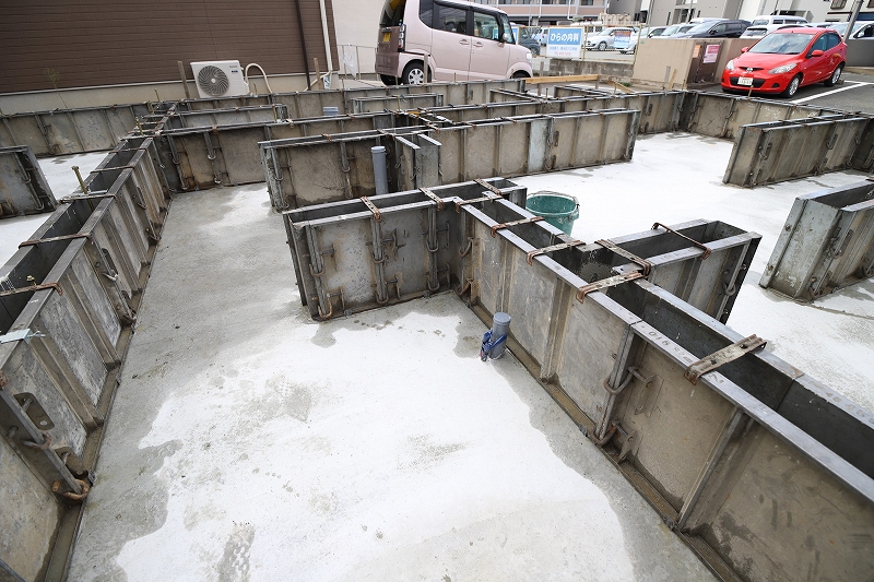 堅粕9 立上りコン・基礎完成-5