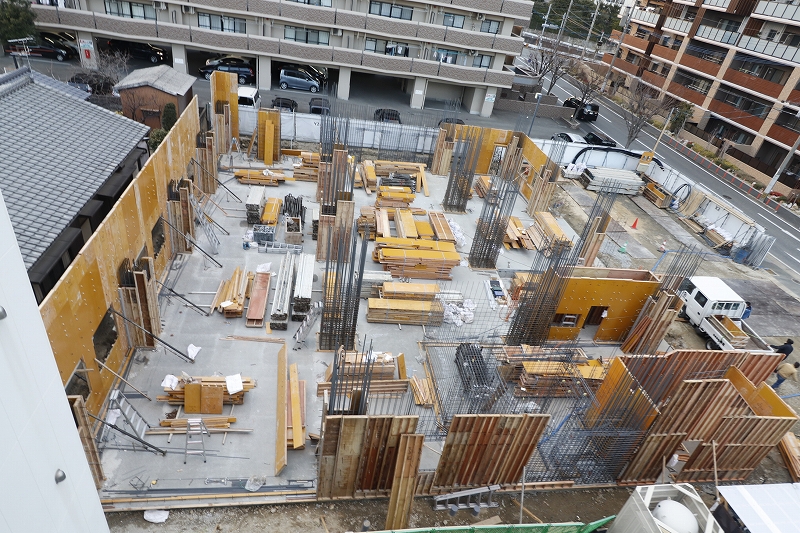 本社ビル建替え 1階柱筋・型枠-9