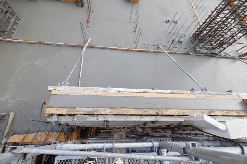 本社ビル建替え工事 3階生コン打設-33