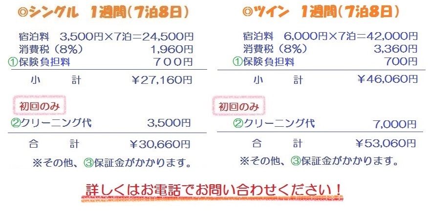 ウィークリー1週間(Lなし)