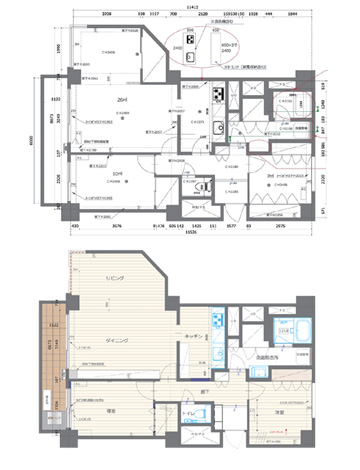 間取図before+after