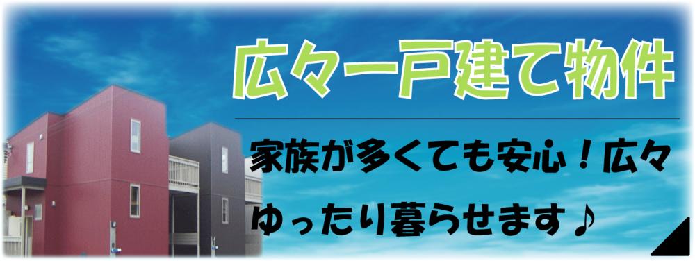 広々一戸建て物件