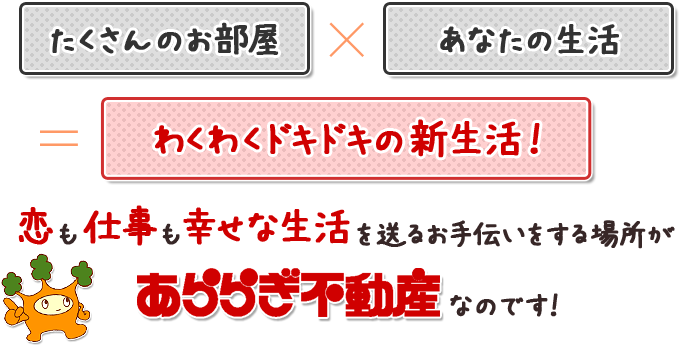 お手伝いする場所か゛あららき゛不動産