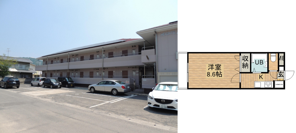 ハイツ八之坪