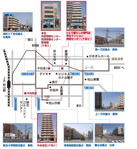 会社地図 学生マンションセンター