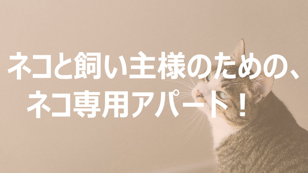 フォレストサイド ネコ専用アパート