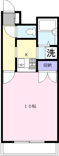 スペースK 1~4号室タイプ 間取り