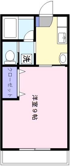 アンジェリカ(Aタイプ・中部屋) 間取り