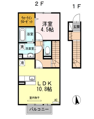 アクシア・プルミエールⅠ206間取り
