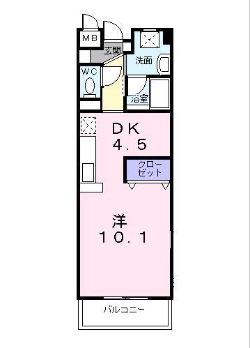 エテルノジェンテ_1DK_103号室_間取り