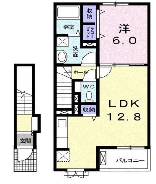 ティエドミールA202間取り