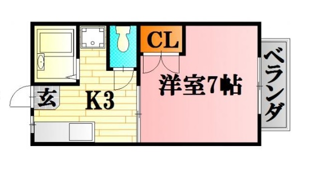 セントラルコーポK 間取り