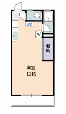 フォートレスB 1R 間取り