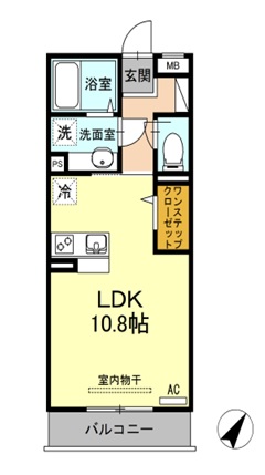 アンレガーロA(B)間取
