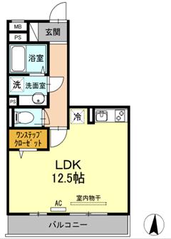 アンレガーロB(A) 間取り
