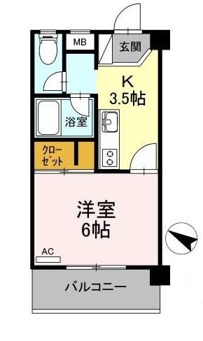 ローズハウス右タイプ間取り
