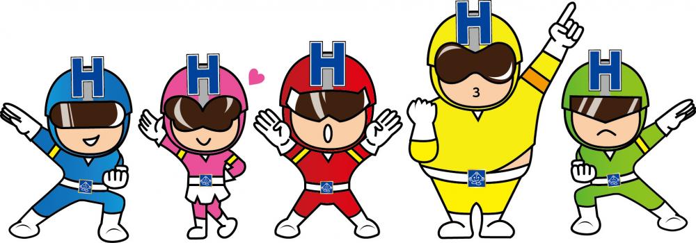 レンジャー全員 横並び